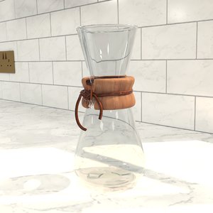 3 cup classic coffeemaker 3D model