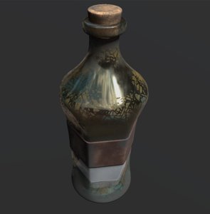 3D bottle substance pbr