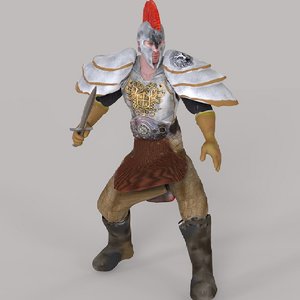 3D medieval warrior