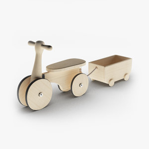 wooden ride 3D model