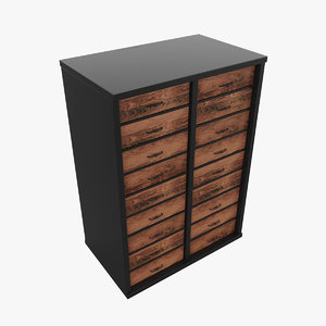 wooden cabinet 3D model