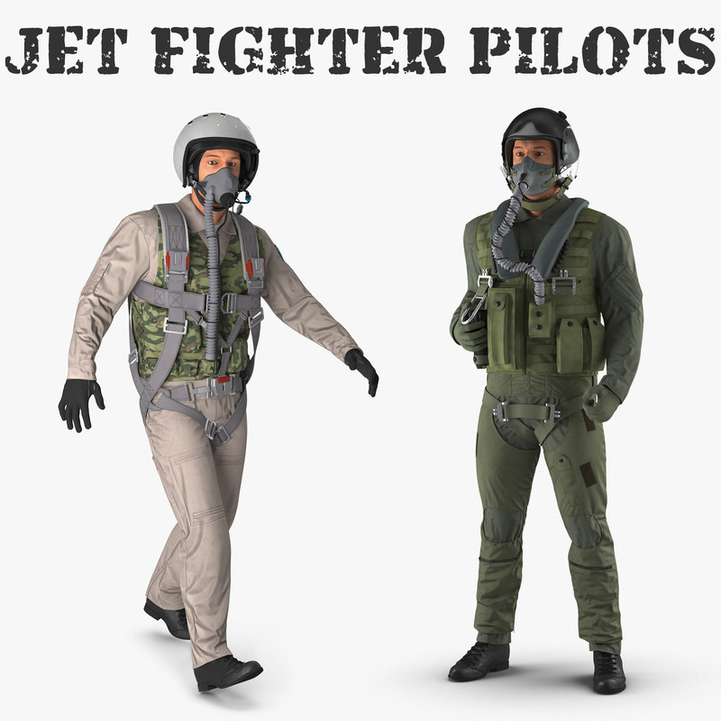 Jet fighter pilots 3D model TurboSquid 1277946