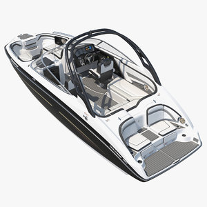 3D luxury sportboat generic