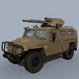 3D vpk-233115 tigr-m brshm vehicle model