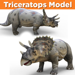 triceratops dinosaur animal 3D model
