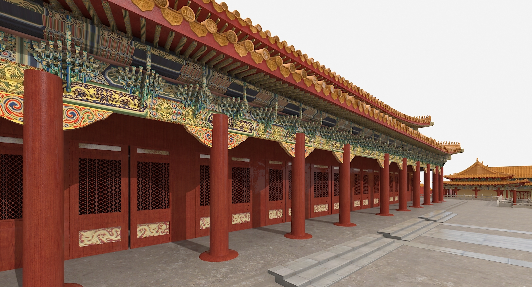 中国古代宫殿3d模型