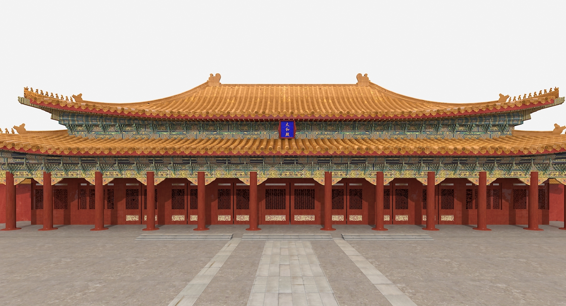 中国古代宫殿3d模型