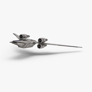 star wars fighter 3D model