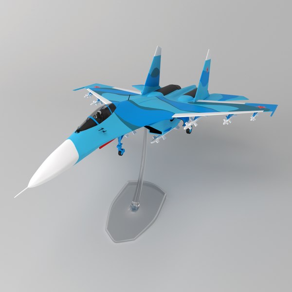 3D модель модель самолета Су-27 - TurboSquid 1278267.