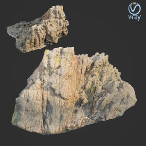 scanned rock cliff i2 3D model