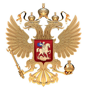 coat arms russia eagle 3D model