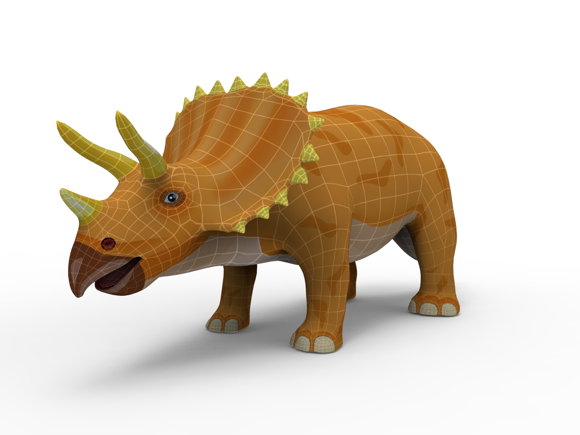 3d triceratops