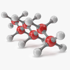 3D hexane molecular