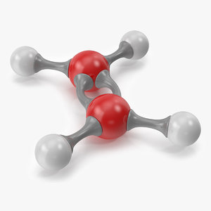 ethylene molecular 3D model