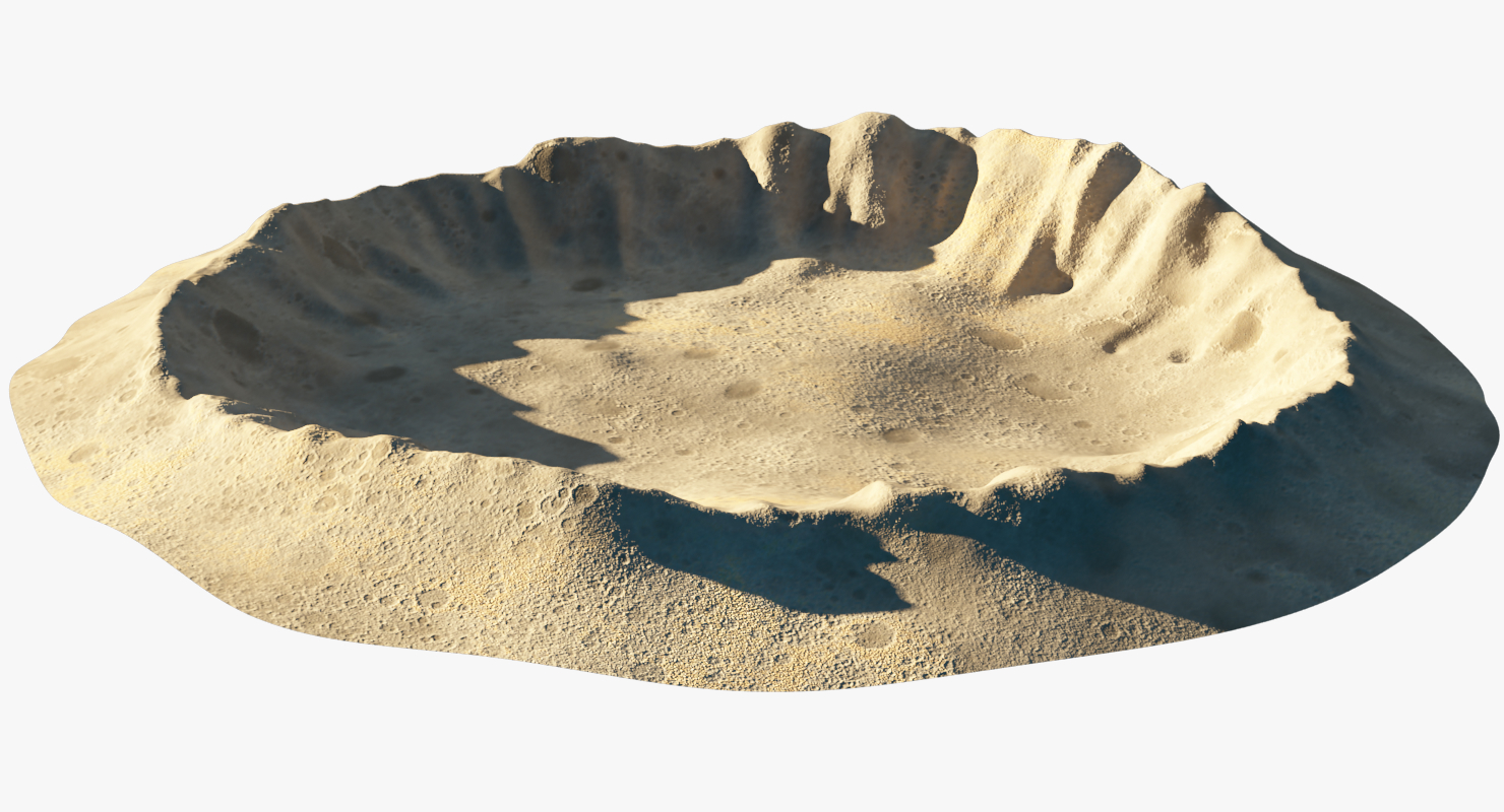 月球陨石坑3d模型