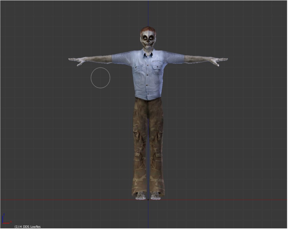 3D zombie rigged model TurboSquid 1278585