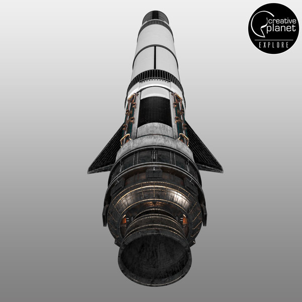Space sci-fi rocket ship 3D model - TurboSquid 1278619