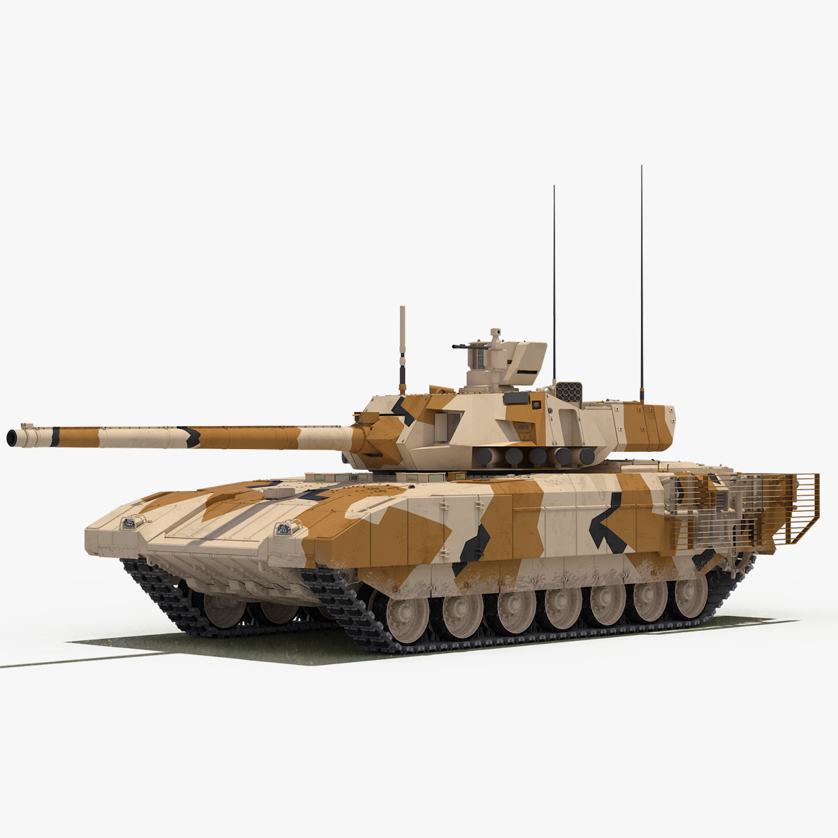 3D t-14 armata desert camo - TurboSquid 1278647