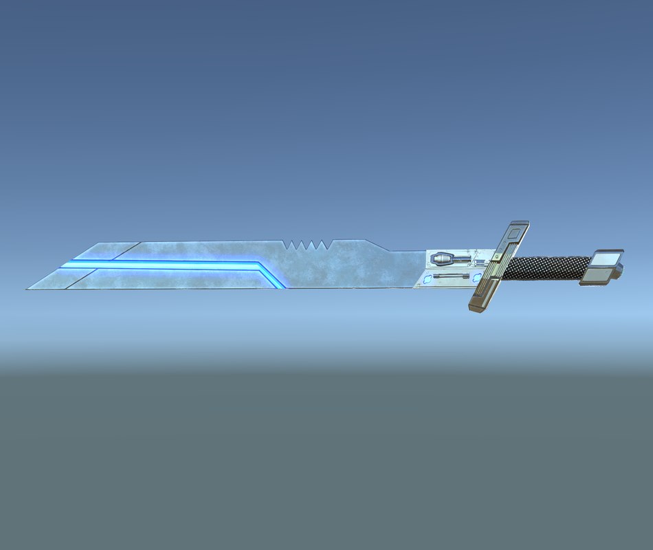 Sci Fi Sword 3d Turbosquid 1278686