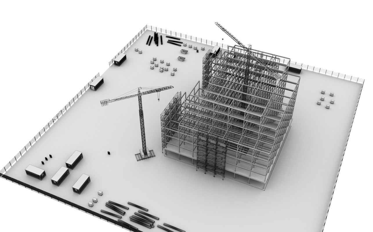 建筑施工3d模型