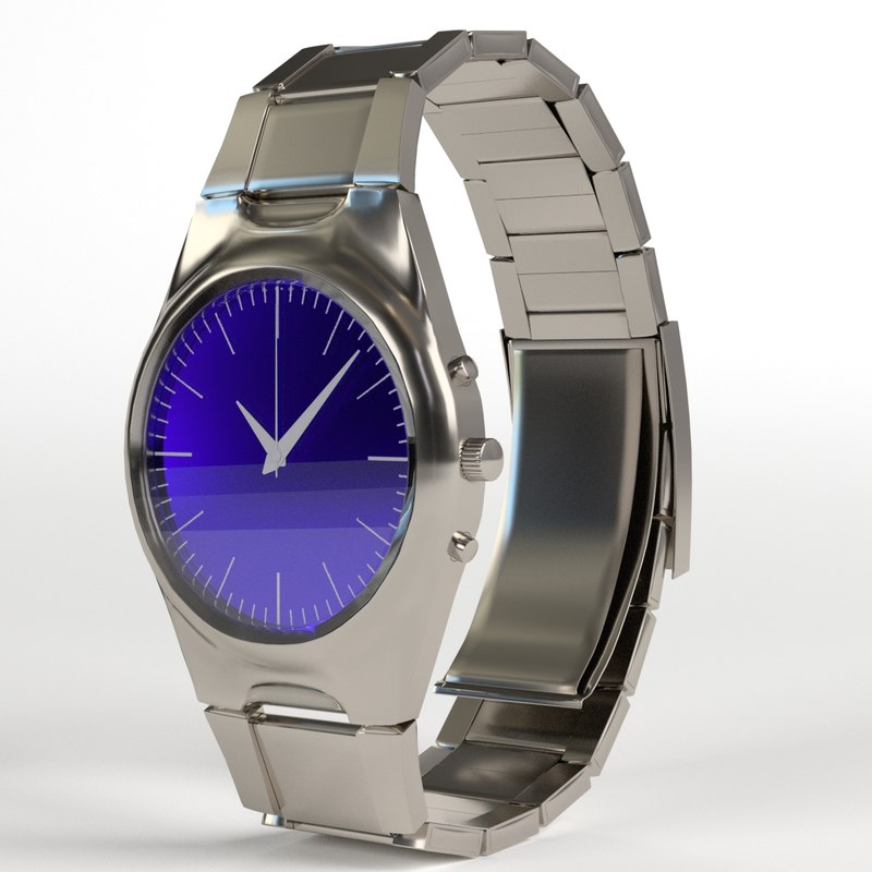 3D wrist watch model TurboSquid 1279050