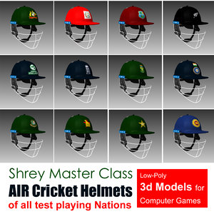 3D cricket helmets