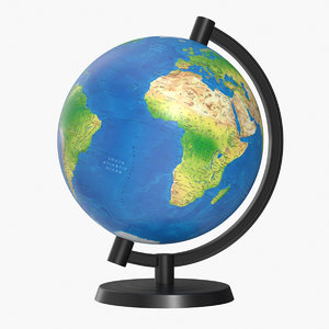3D model corona globe