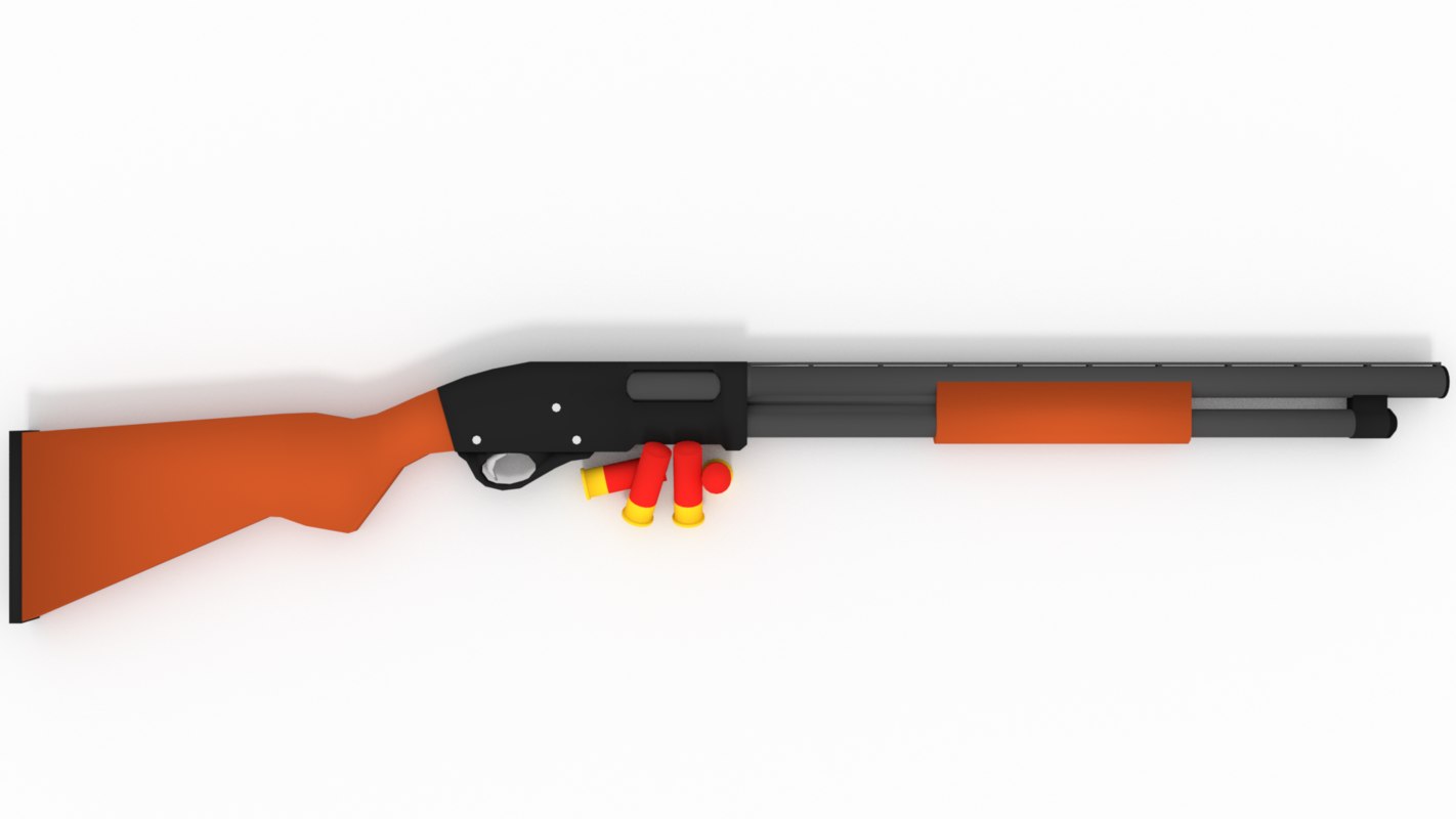 3D shotgun cartoon model - TurboSquid 1279110