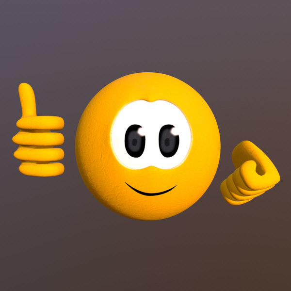 絵文字笑顔3dモデル Turbosquid