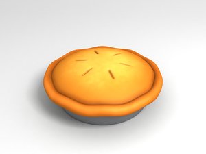 3D food dessert pie model