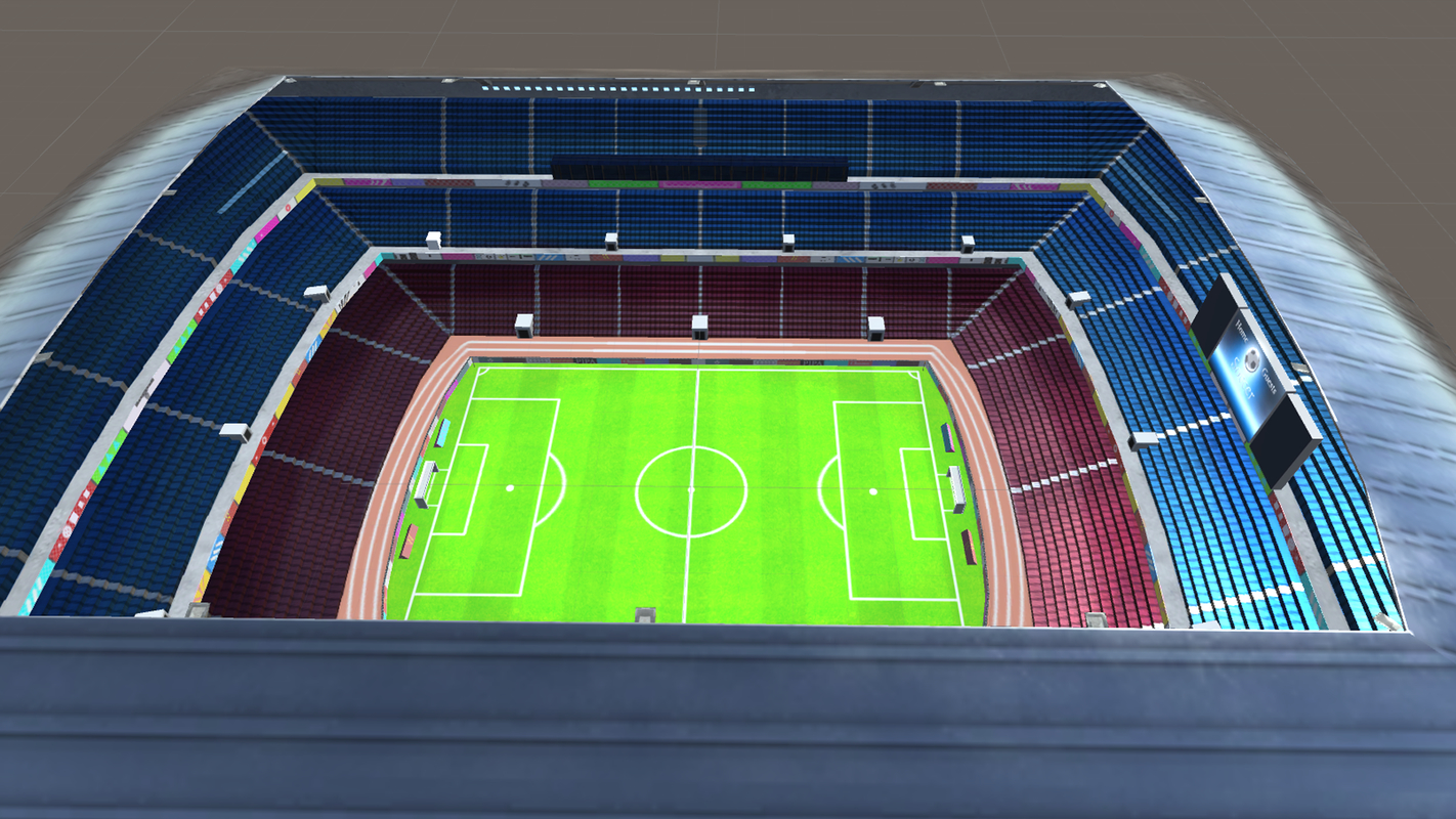3D модель Футбольный стадион Low Poly - TurboSquid 1279296