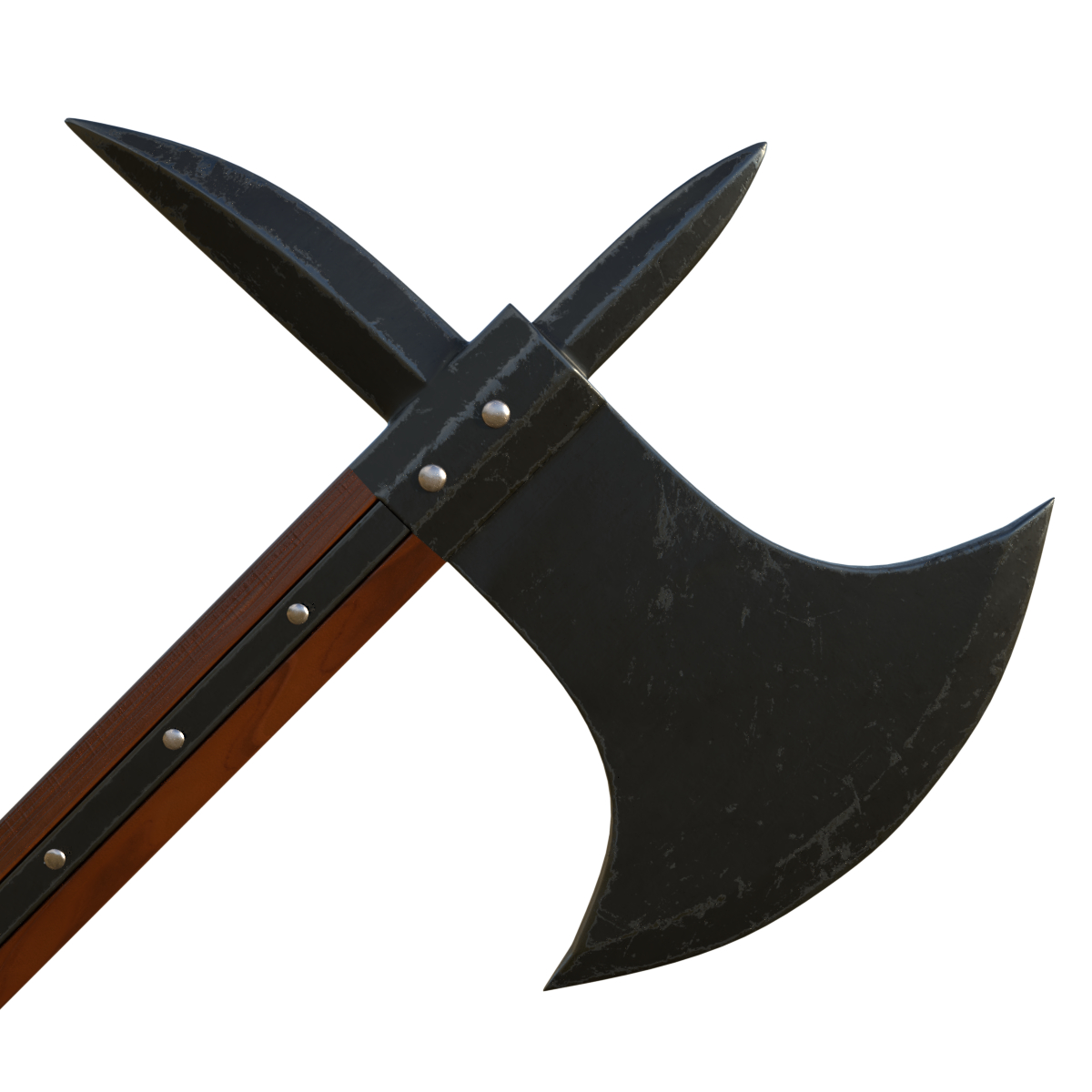 Medieval knights axe 3D model - TurboSquid 1279406