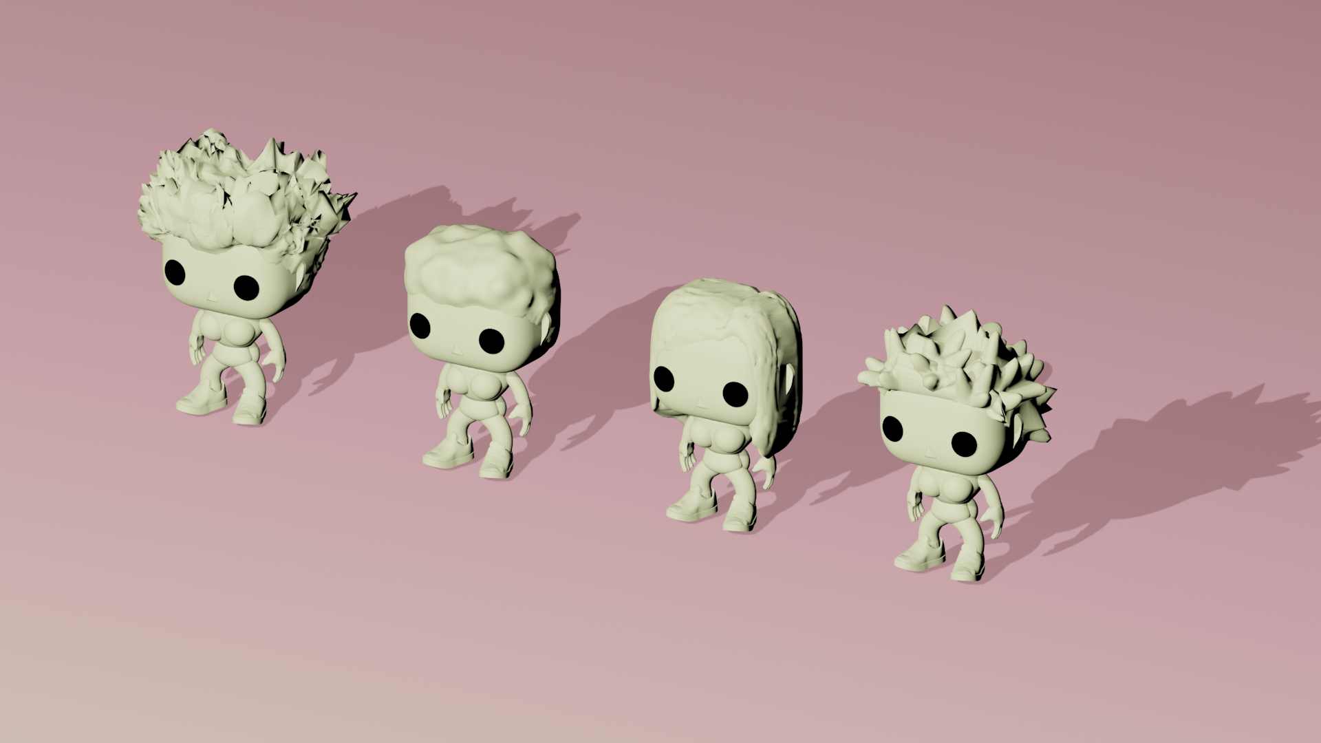 blender funko pop model