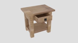 3D model benchwright square table seadrift