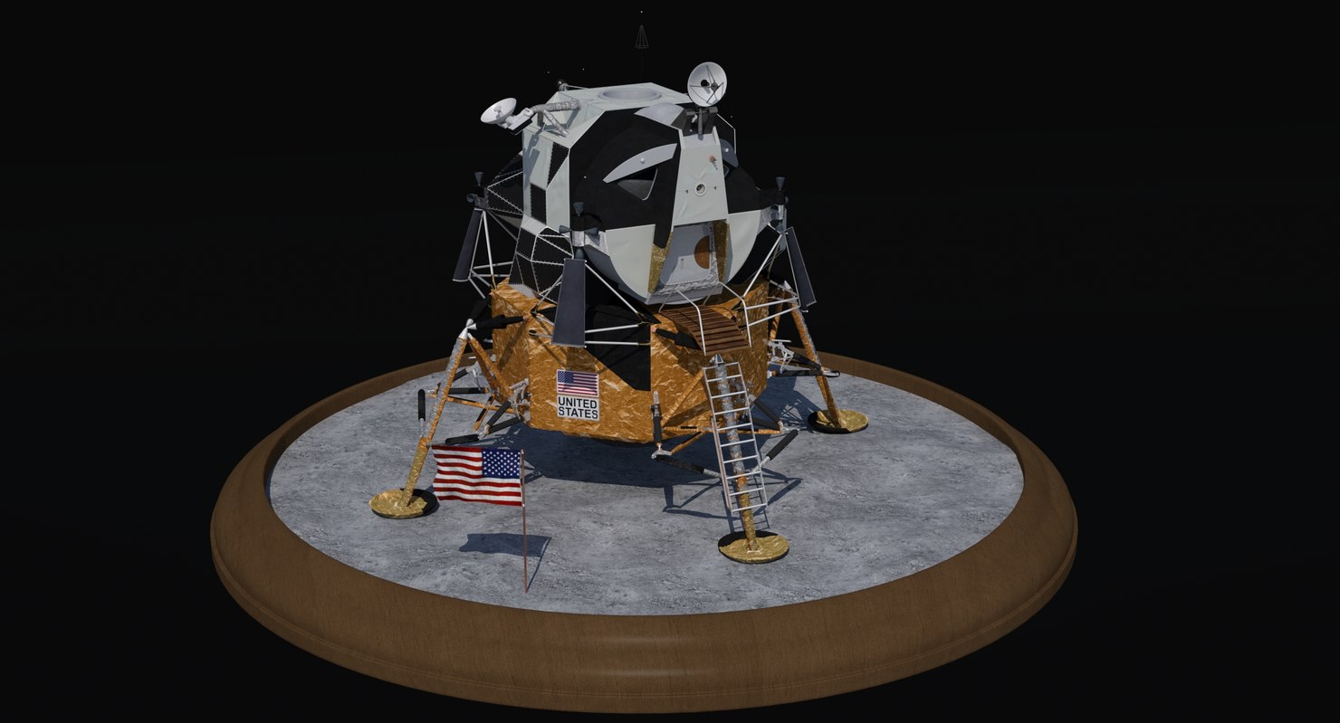 3D apollo lunar landing module - TurboSquid 1279606