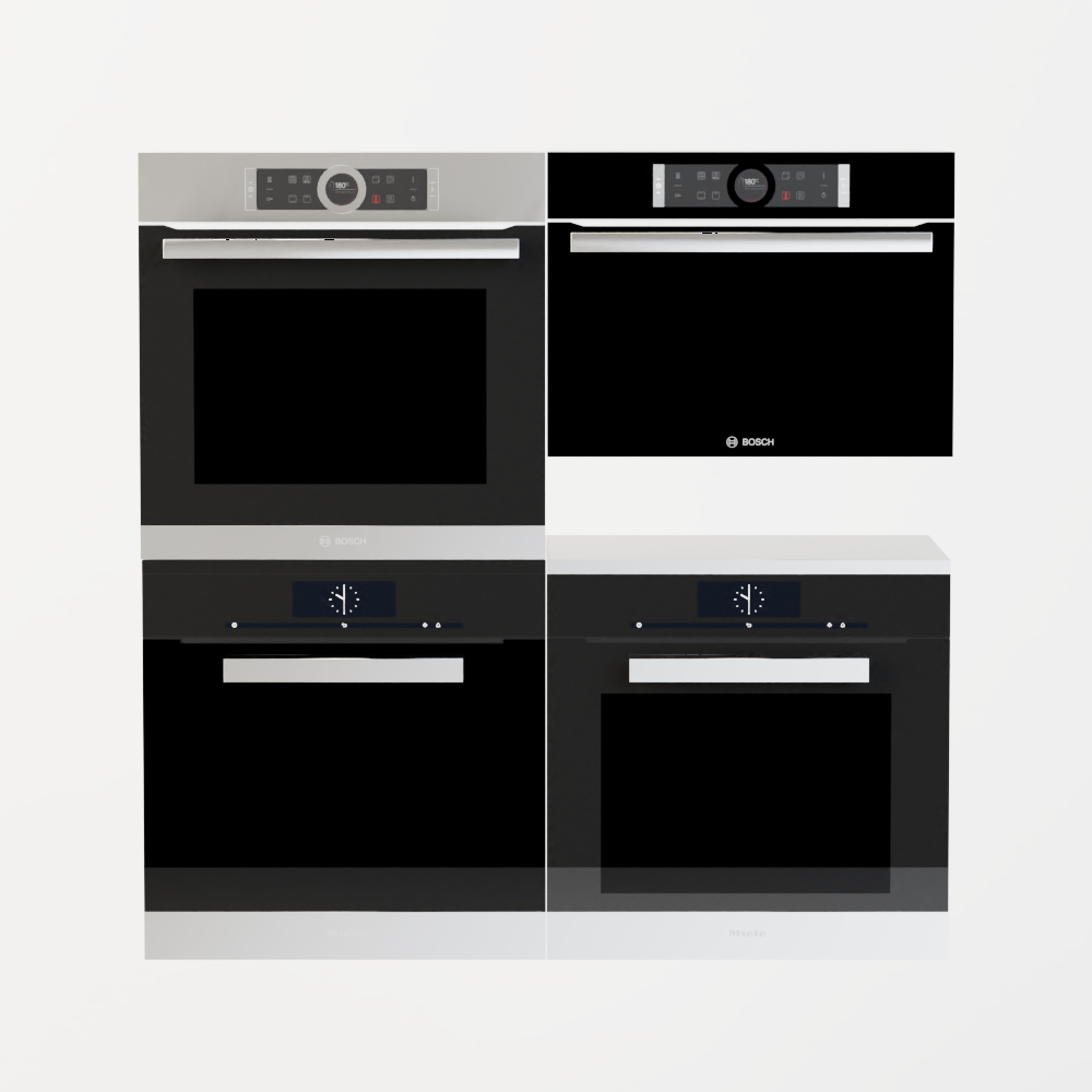 3d Kitchen Appliances Bosch Ovens Turbosquid 1279610