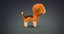 cute cartoon dog 2 3D model