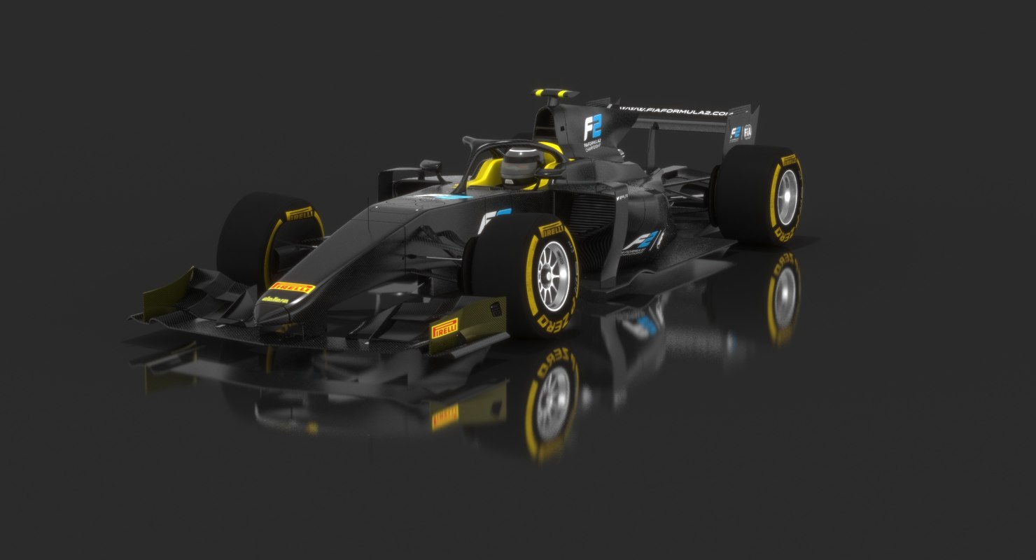 Dallara f2 2018 18 3D model TurboSquid 1279781