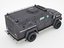 3D armored police van truck model