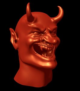 3D devils head