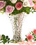 3D model bouquet flowers roses glass vase