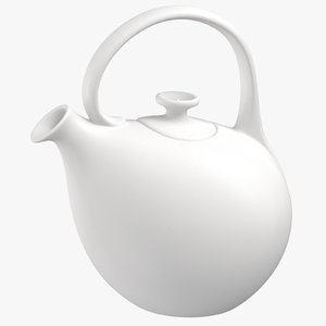 3D modern tableware teapot