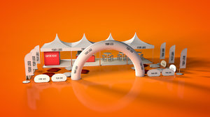 outdoor event tent stand 3D model