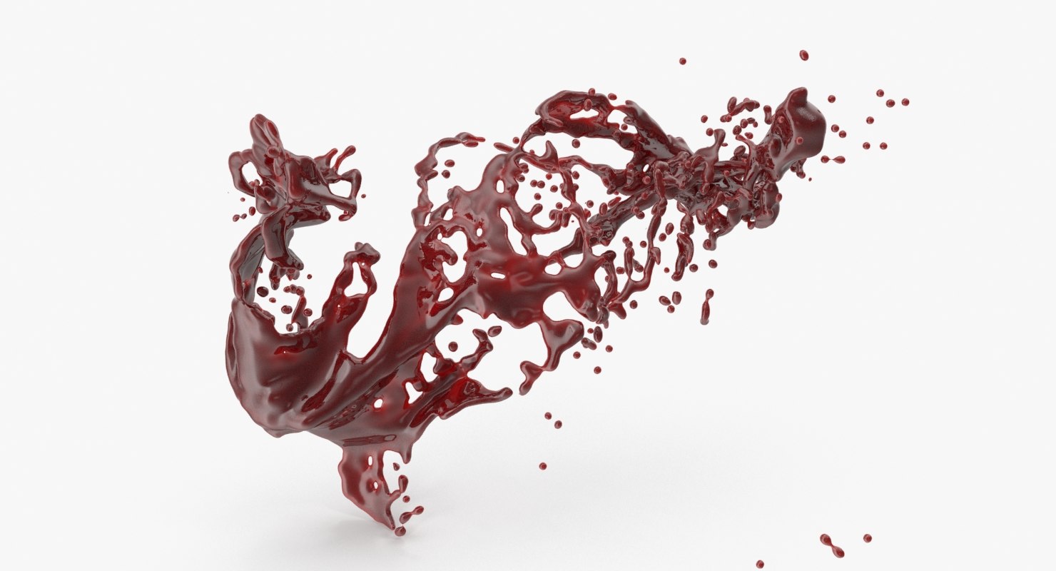 Blood splash 3D model TurboSquid 1280047