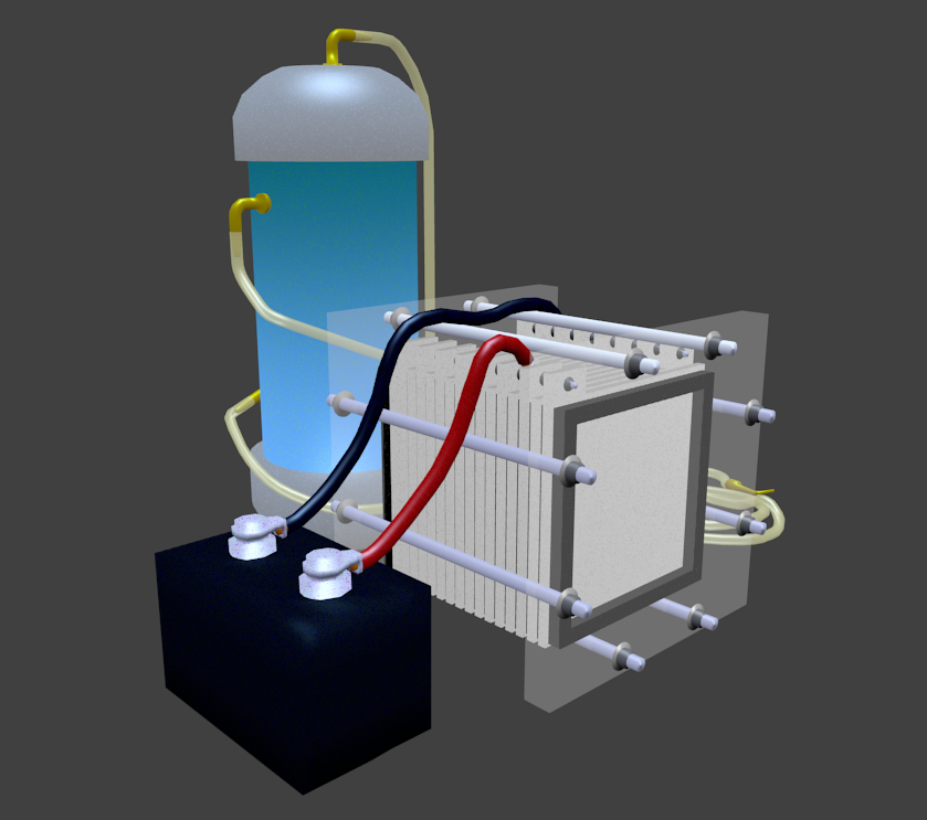 3D hydrogen generator TurboSquid 1280110