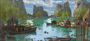 3D landscape vietnam model