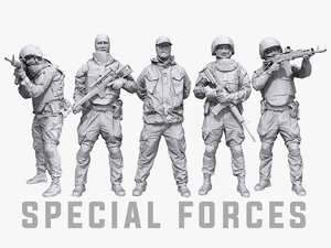 special forces pack characters model