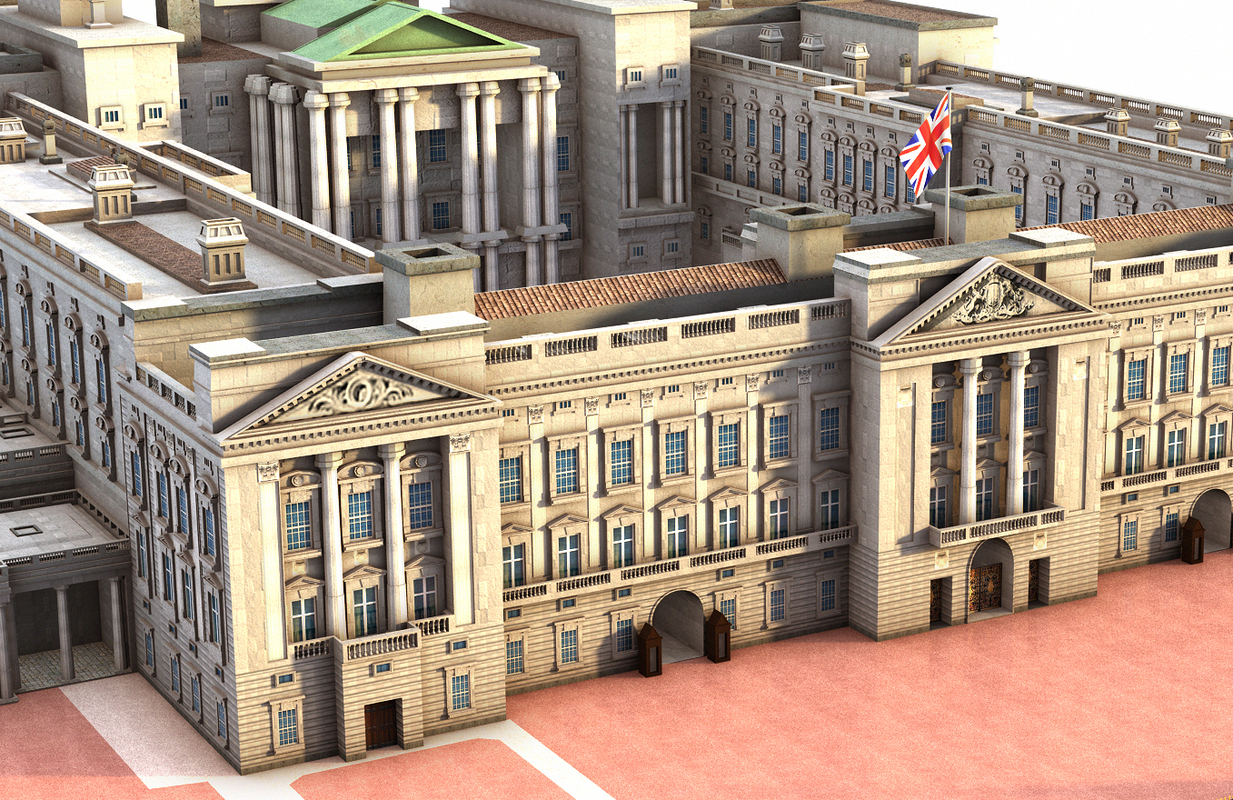 London buckingham palace 3D TurboSquid 1280236