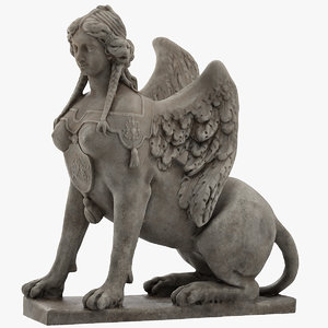 sphinx statue 3D model