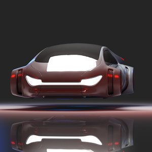 futuristic vehicle 3D model